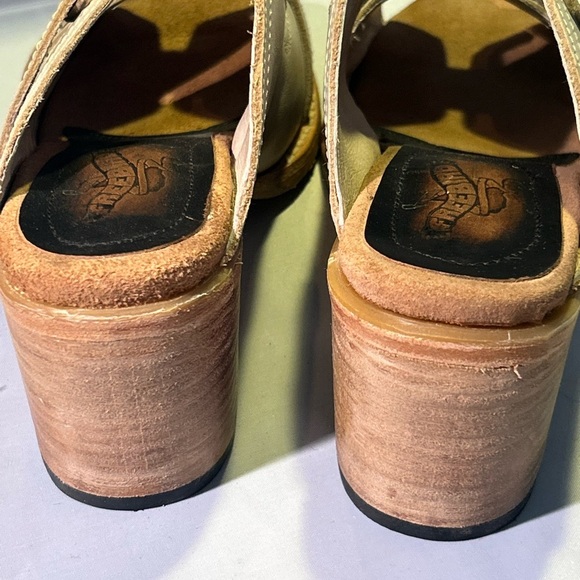 Womens FREEBIRD Caprice sandals size 9 gray distressed boho chunky heel - Picture 5 of 9